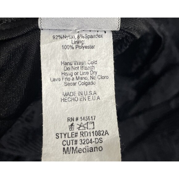 Privy Black Lace Maxi Dress Women's Size M Bodycon Gothic Gown Sexy - Picture 12 of 13